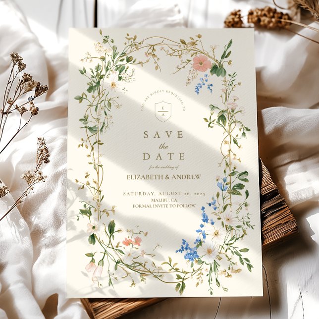 Save The Date Mariage de fougères vertes (Créateur téléchargé)