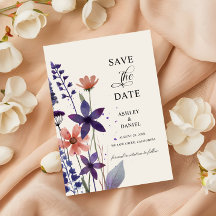 Mariage de jardin Fleur sauvage violet moderne