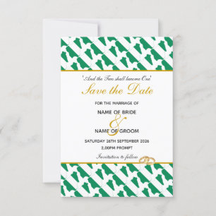 Save The Date MARIAGE de la fête chrétienne du NIGERIA