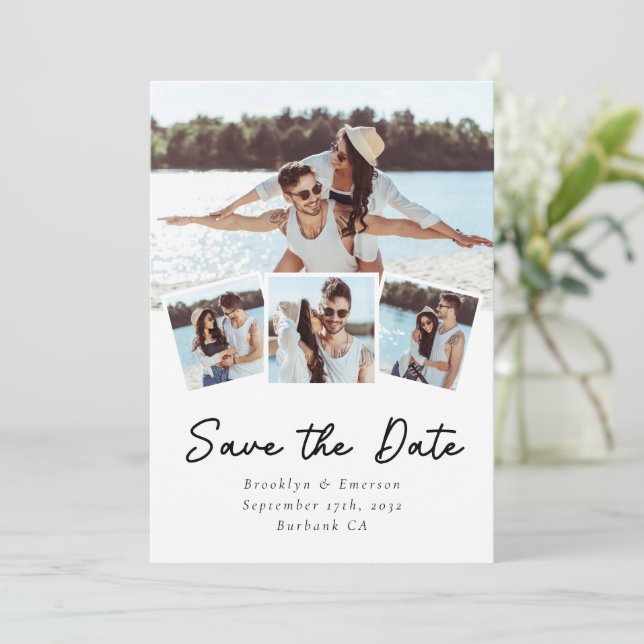 Save The Date Mariage de Modern Photos (Debout devant)