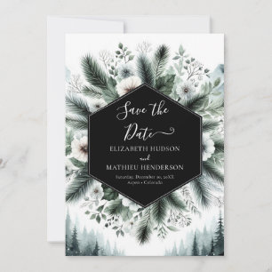 Save The Date Mariage de montagne chic imprimable