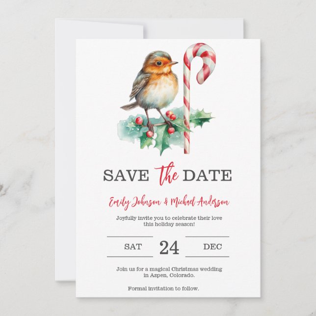Save The Date Mariage de Noël (Devant)