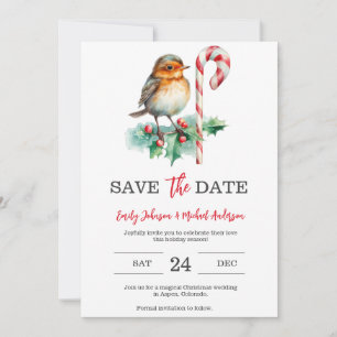 Save The Date Mariage de Noël