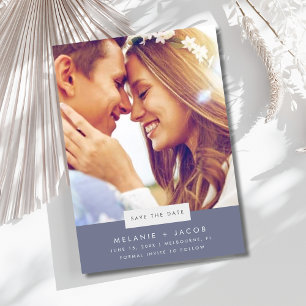 Save The Date Mariage de plage de photos minime Économisez la da