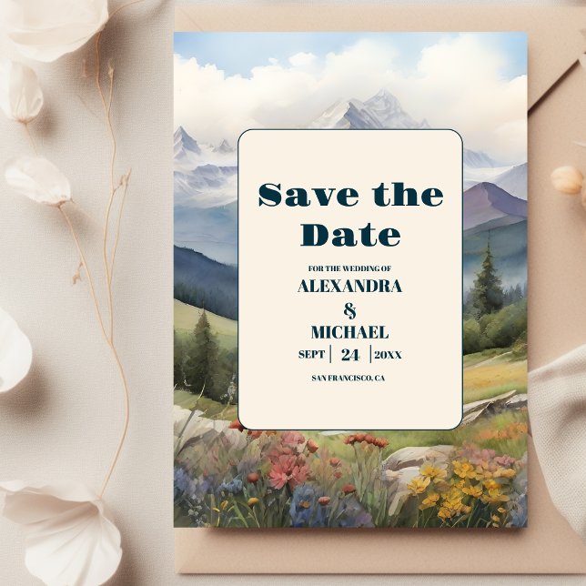 Save The Date Mariage de prairie rustique (Créateur téléchargé)