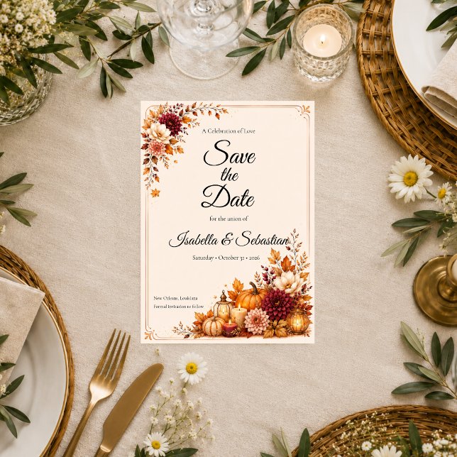 Save The Date Mariage de récolte rustique (Créateur téléchargé)