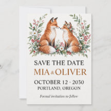 Mariage de renard aquarelle rustique de fleurs sau