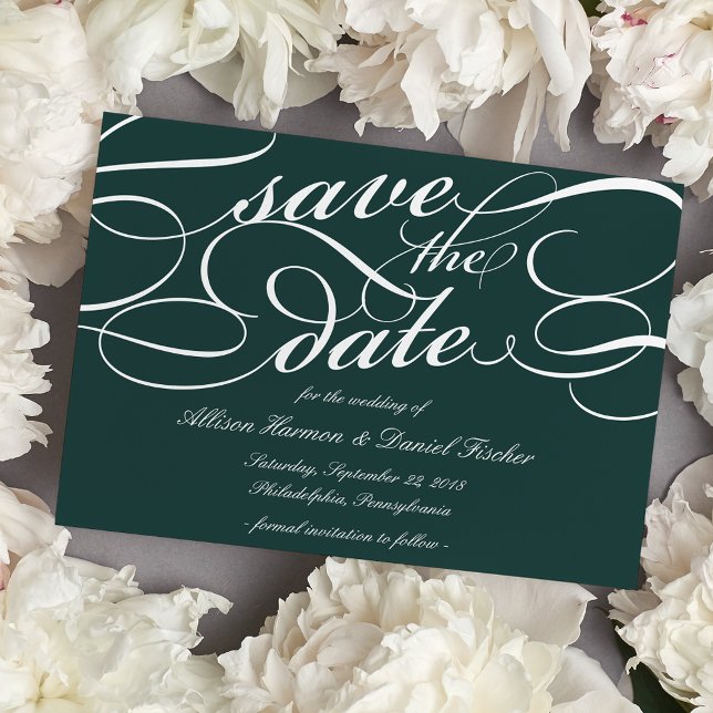 Save The Date Mariage de script classique Enregistrer la date |  (Créateur téléchargé)