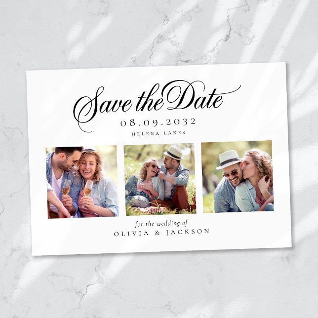 Save The Date Mariage de script photo moderne (Créateur téléchargé)