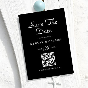 Save The Date Mariage de script romantique minimaliste élégant