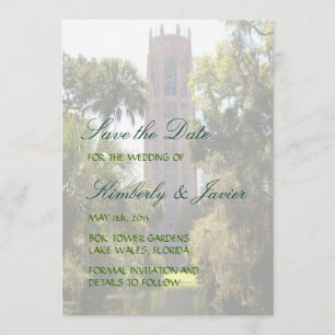 Save The Date Mariage de tour de Bok