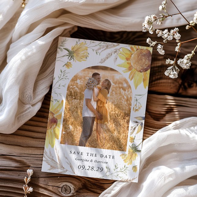 Save The Date Mariage de tournesol fin été (Créateur téléchargé)