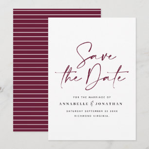 Save The Date mariage de typographie décontractée de la moutarde