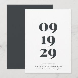 Save The Date Mariage de typographie simple et moderne