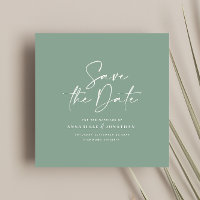 mariage de typographie verte décontracté