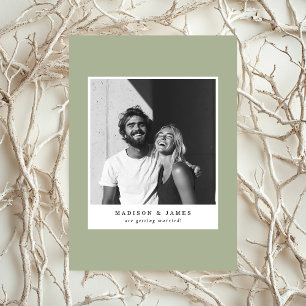 Save The Date Mariage Décontracté de photo ultra minimaliste