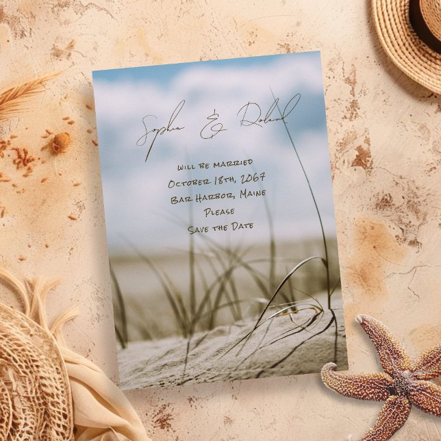 Save The Date Mariage des dunes de mer (Créateur téléchargé)