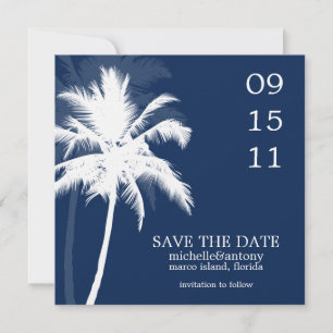 Save The Date Mariage des palmiers Enregistrer la date