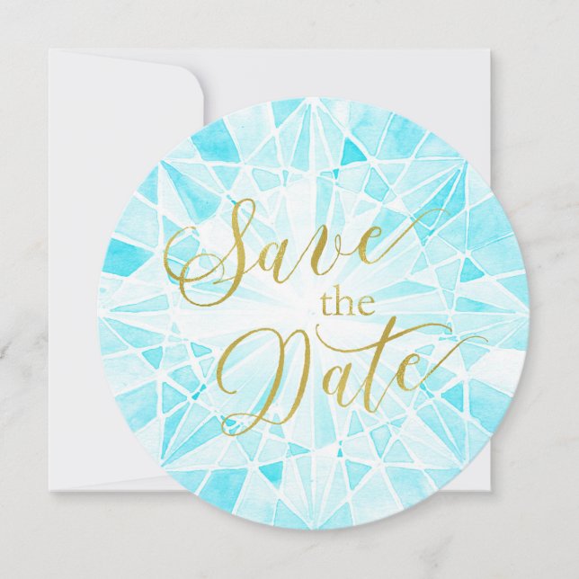 Save The Date Mariage Diamond Enregistrer La Date (Devant)