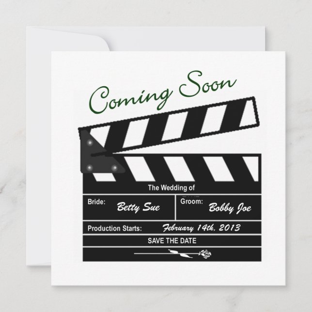 Save The Date Mariage du plateau vidéo Enregistrer la date (Devant)