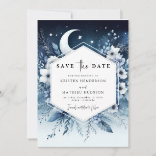 Save The Date Mariage Earthy Chic Moonlit