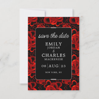 Save The Date Mariage élégant à cœur joie