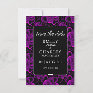 Save The Date Mariage élégant à cœur joie