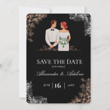 Mariage Élégant avec Fleurs Sombres