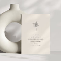Mariage élégant d'art en ligne d'arbre de palmier 