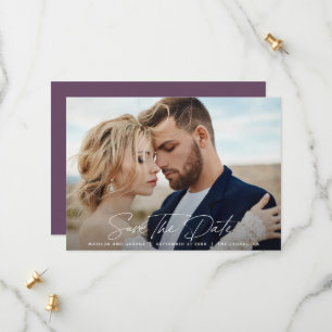 Save The Date Mariage élégant écriture moderne