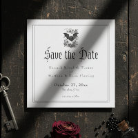 Mariage élégant gothique vintage toile noire avec