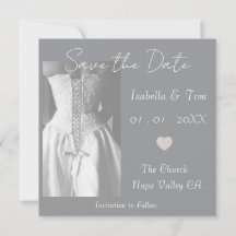 Mariage Élégant Minimaliste Noir et Blanc Intempor