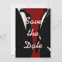 Mariage Élégant Moderne pour Hommes Gay Rouge Bour