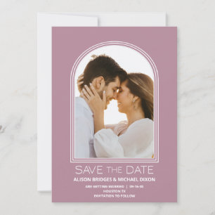 Save The Date Mariage en arc rose Enregistrer la date