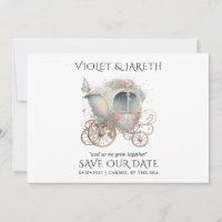 Mariage Enchanté Bois Enregistrer La Date