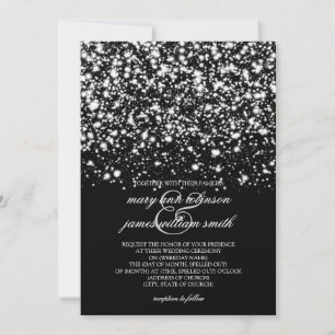 Save The Date Mariage Enregistrer La Date Silver Midnight Glam