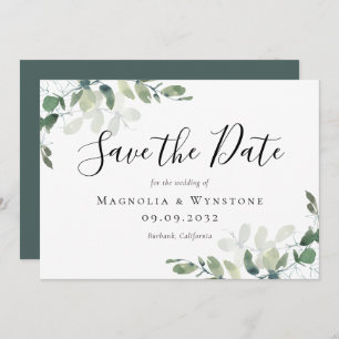 Save The Date Mariage Eucalyptus