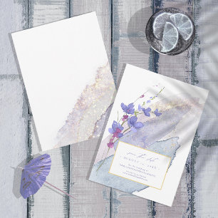Save The Date Mariage fleur sauvage Aquarelle Peri ID954