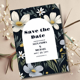 Save The Date Mariage Fleur sauvage Elegant Boho