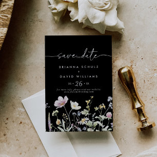 Save The Date Mariage Floral Boho Fall Multicolor