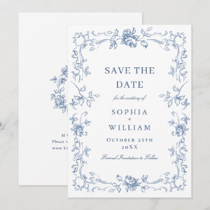 Save The Date Mariage Floral de la Renaissance