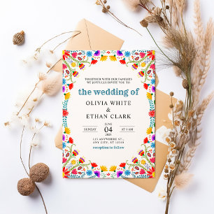 Save The Date Mariage Floral Fiesta mexicain