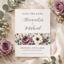 Mariage Floral Mauve & Sauge