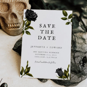 Save The Date Mariage Gothique D'Halloween Enregistrer La Date