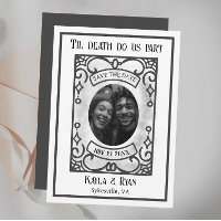 Mariage gothique noir et moody