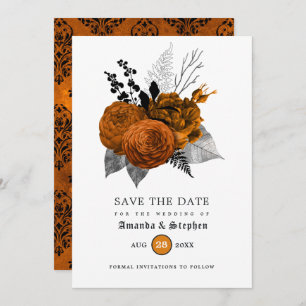 Save The Date Mariage gothique vintage