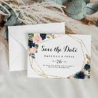 Mariage horizontal d'hiver géométrique or