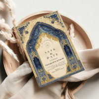 Mariage Islamique Or Bleu Royal