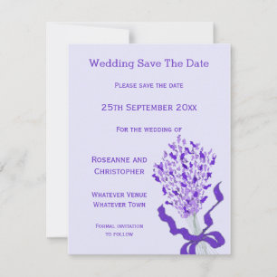 Save The Date Mariage Lavender Blush