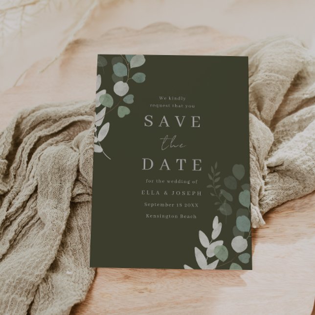 Save The Date Mariage Luxe : Mariage Divine Olive Greenery (Créateur téléchargé)